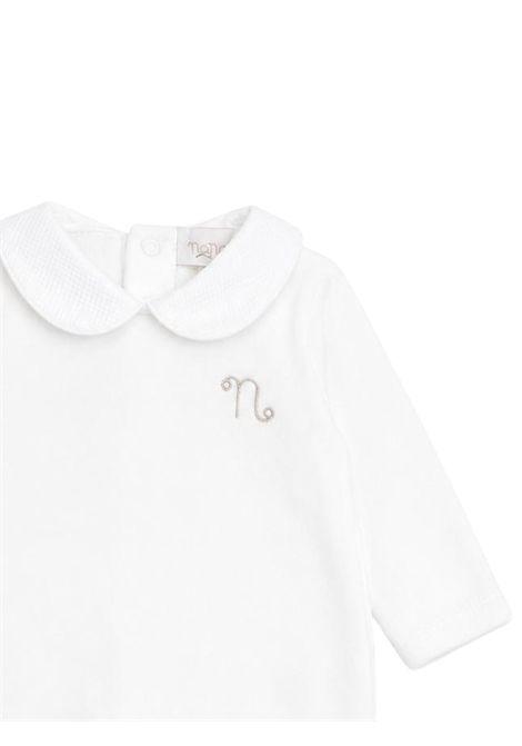 Tutina neonato panna in velluto NANAN | CON049PANNA