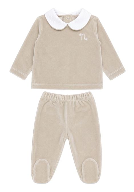 Beige velvet baby set NANAN | CON050BEIGE