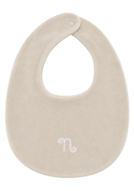 Bavetta neonato beige in velluto NANAN | CON053BEIGE