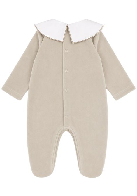 Tutina neonato beige in velluto NANAN | CON055BEIGE
