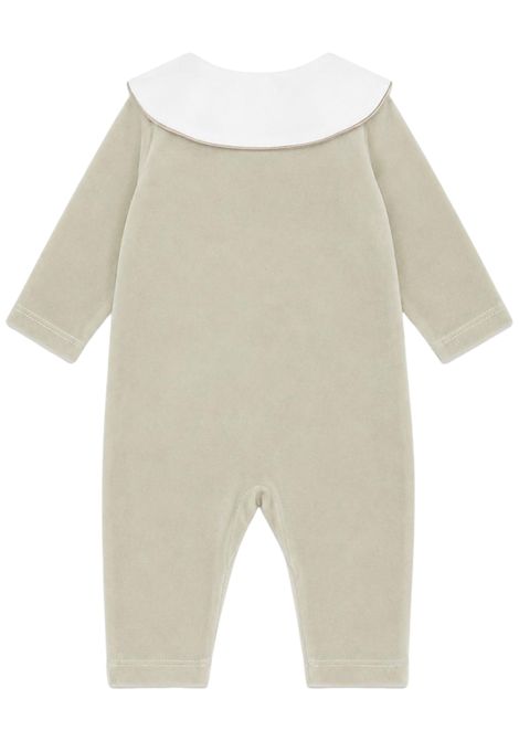 Beige velvet baby romper NANAN | CON056BEIGE
