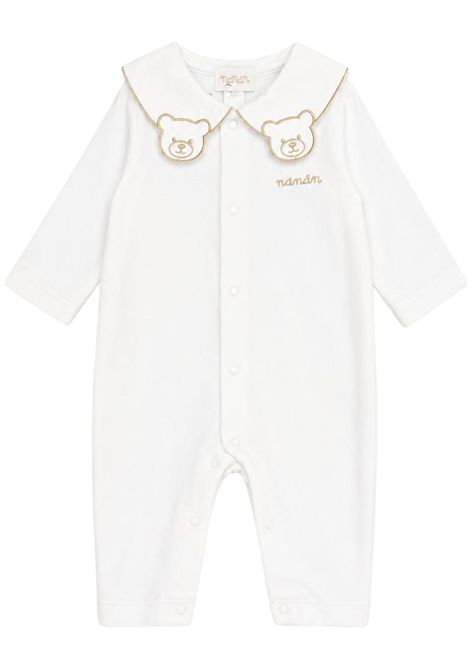 Cream velvet baby romper NANAN | CON056PANNA
