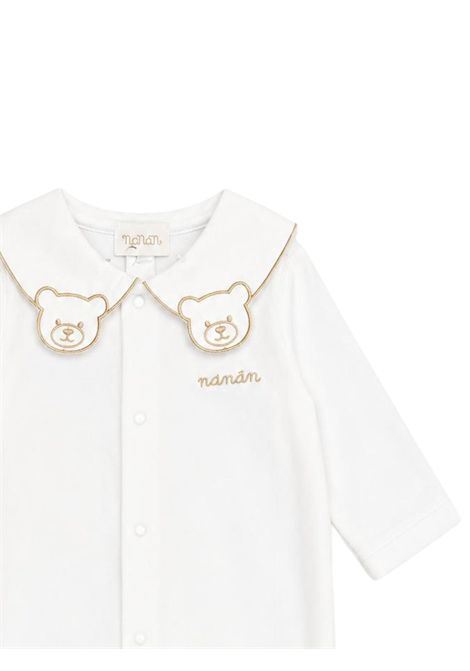 Cream velvet baby romper NANAN | CON056PANNA