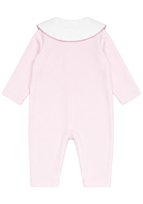 Pink velvet baby romper NANAN | CON056ROSA