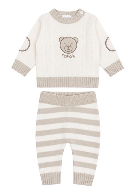 Cream wool baby set NANAN | CON063PANNA