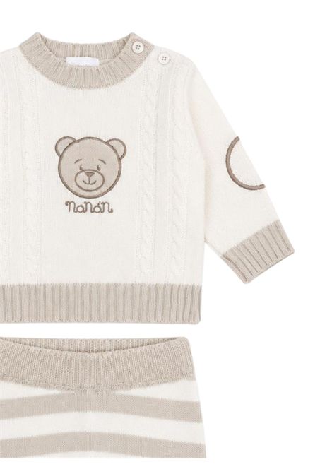 Cream wool baby set NANAN | CON063PANNA