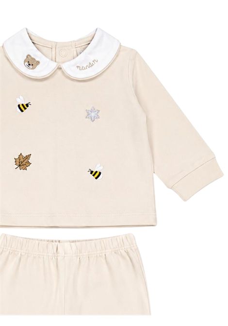 Completo neonata beige in cotone NANAN | I25003BEIGE