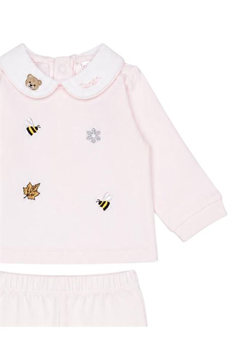 Completo neonata rosa in cotone NANAN | I25003ROSA