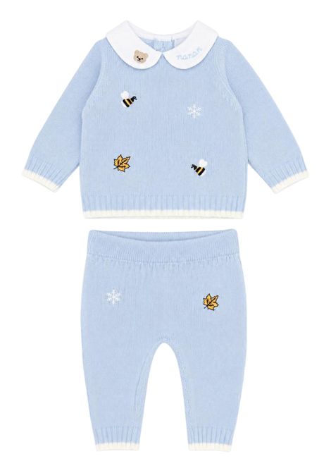 Baby blue wool set NANAN | I25010AZZURRO
