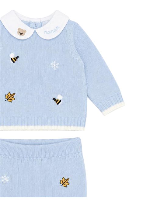 Baby blue wool set NANAN | I25010AZZURRO