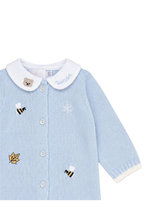 Tutina neonato azzurra in lana NANAN | I25011AZZURRO