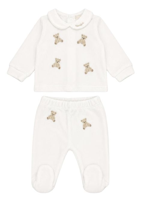 Cream velvet baby set NANAN | I25016PANNA