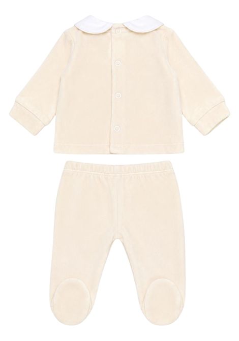 Completo neonato beige in velluto NANAN | I25023BEIGE