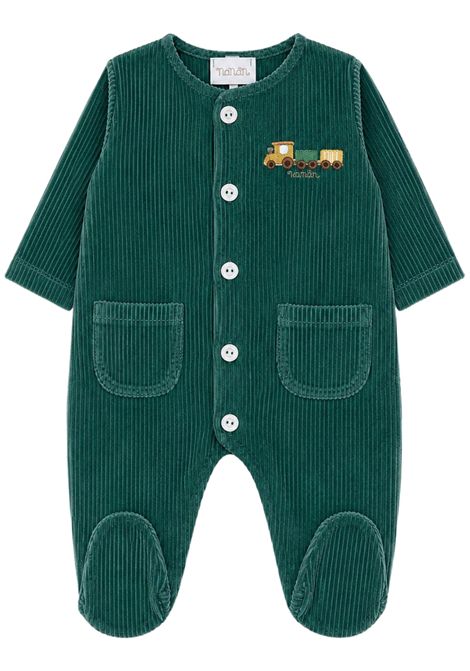 Tutina neonato verde in cotone NANAN | I25119VERDE