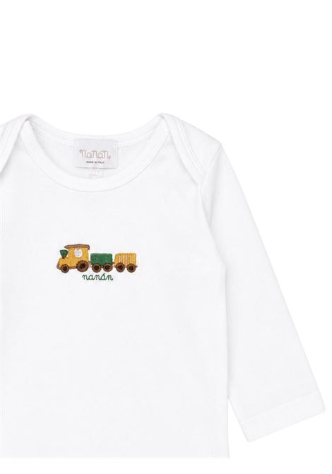 Cream cotton baby bodysuit NANAN | I25123PANNA