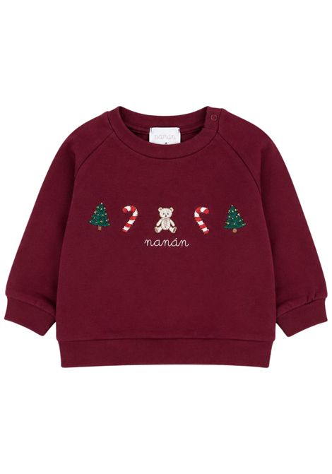 Red cotton baby sweatshirt NANAN | I25141ROSSO