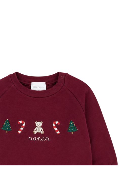 Red cotton baby sweatshirt NANAN | I25141ROSSO