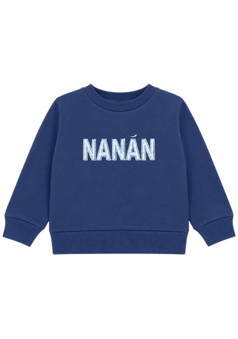 Blue cotton baby sweatshirt NANAN | I25165BLU