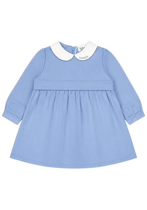 Abito neonata azzurro in viscosa NANAN | I25458AZZURRO