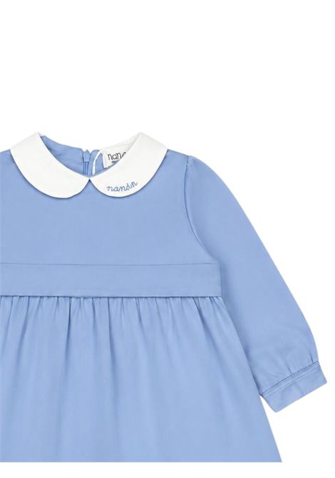 Abito neonata azzurro in viscosa NANAN | I25458AZZURRO