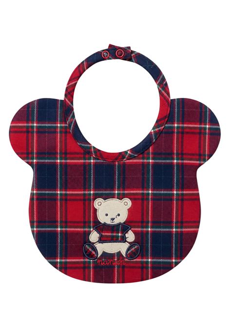 Bavetta neonato rossa in cotone NANAN | II25448ROSSO