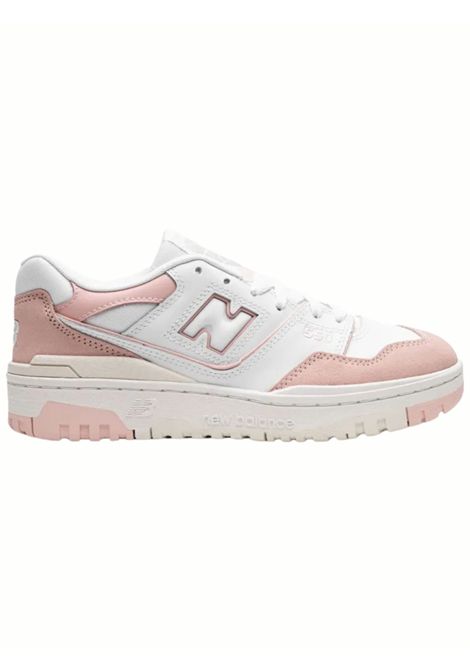 Scarpe bambina bianco/rosa in pelle NEW BALANCE | 383194BIANCO/ROSA