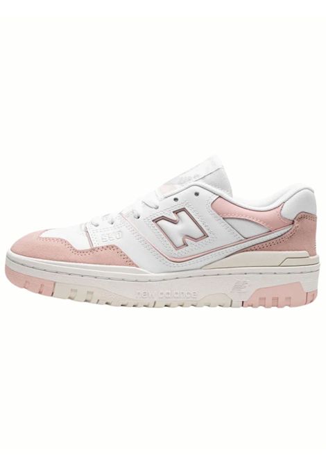 Scarpe bambina bianco/rosa in pelle NEW BALANCE | 383194BIANCO/ROSA