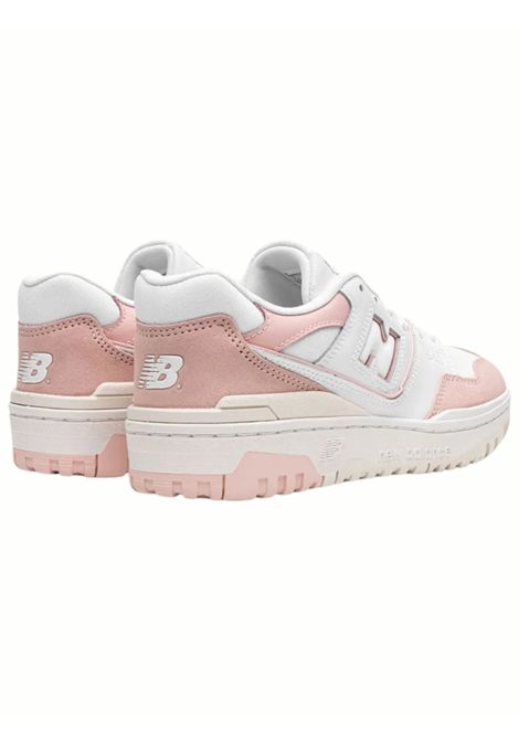 Scarpe bambina bianco/rosa in pelle NEW BALANCE | 383194BIANCO/ROSA