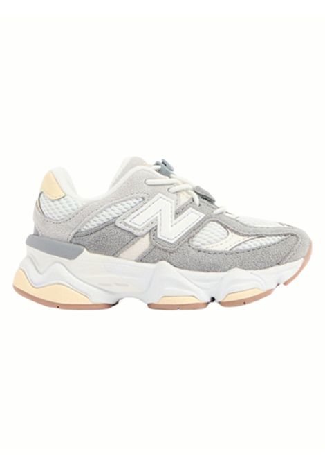 Sneakers 9060 per bambini  di colore bianche e grigio con logo laterale NEW BALANCE | 425094GRIGIO