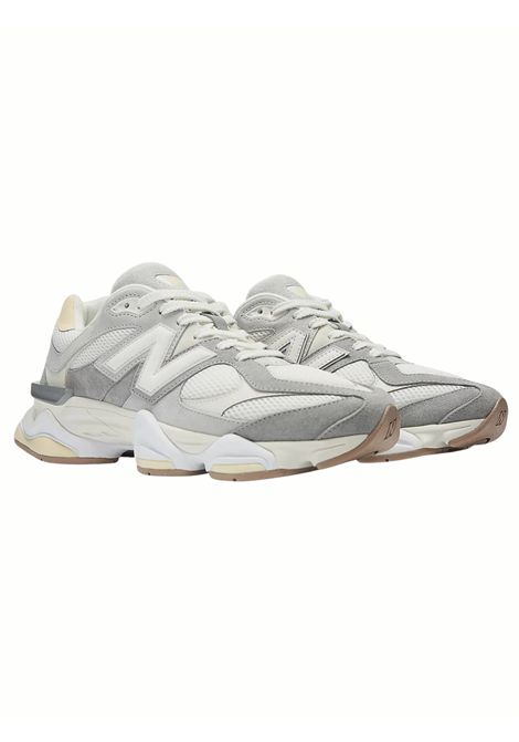 Sneakers 9060 per bambini bianche e grigio con logo laterale NEW BALANCE | GC9060ABGRIGIO
