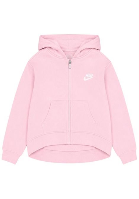 Pink cotton sweatshirt for girls Nike | 36I254/DEBROSA
