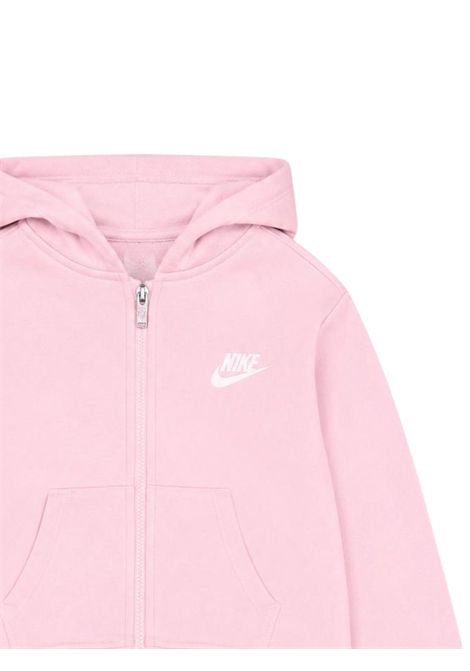Pink cotton sweatshirt for girls Nike | 36I254/DEBROSA