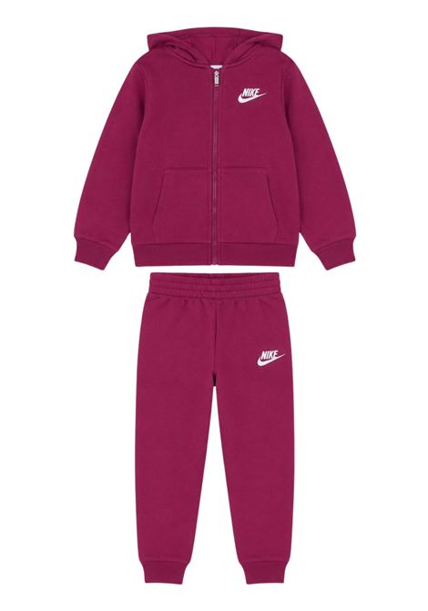Completo bambina rosa in cotone Nike | 36L445/DEBROSA