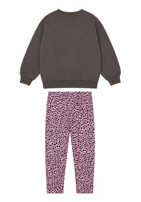 Completo bambina beige/rosa in cotone Nike | 36N432/DEBBEIGE/ROSA