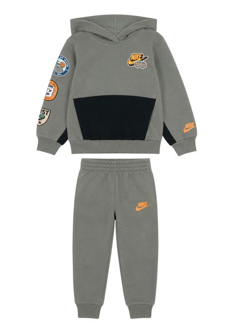 Completo bambino verde in cotone Nike | 86N496/DEBVERDE