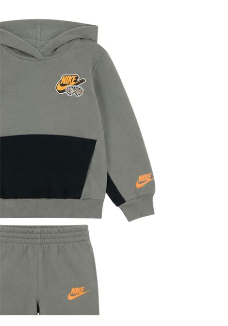 Completo bambino verde in cotone Nike | 86N496/DEBVERDE
