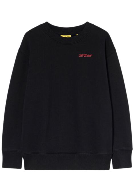 Unisex black cotton sweatshirt OFF WHITE | BA001F5F007/MANERO