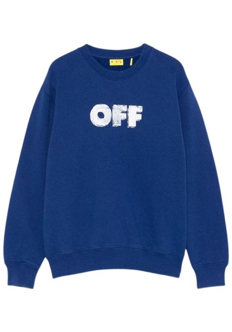 Unisex blue cotton sweatshirt OFF WHITE | OBBA001F25/CEBLU