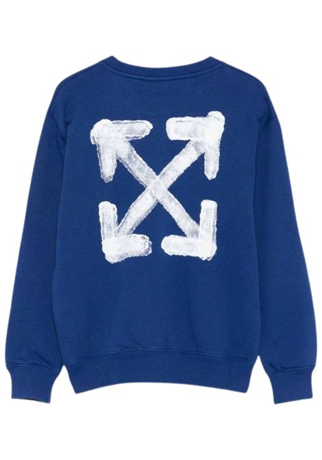 Unisex blue cotton sweatshirt OFF WHITE | OBBA001F25/CEBLU