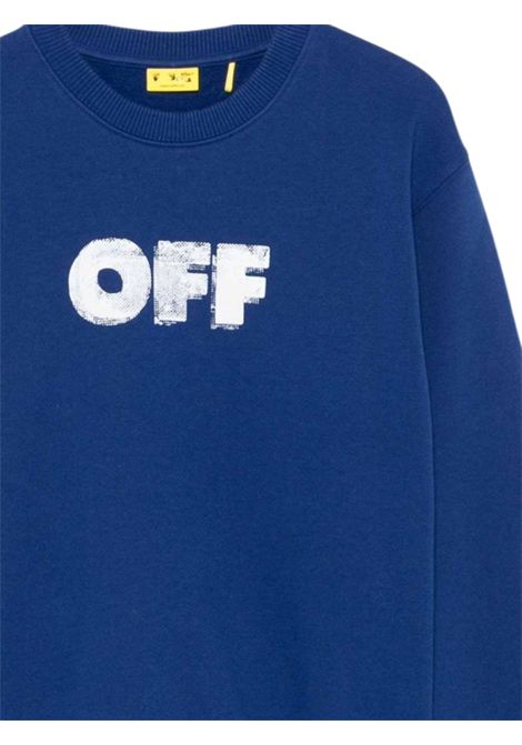 Unisex blue cotton sweatshirt OFF WHITE | OBBA001F25/CEBLU