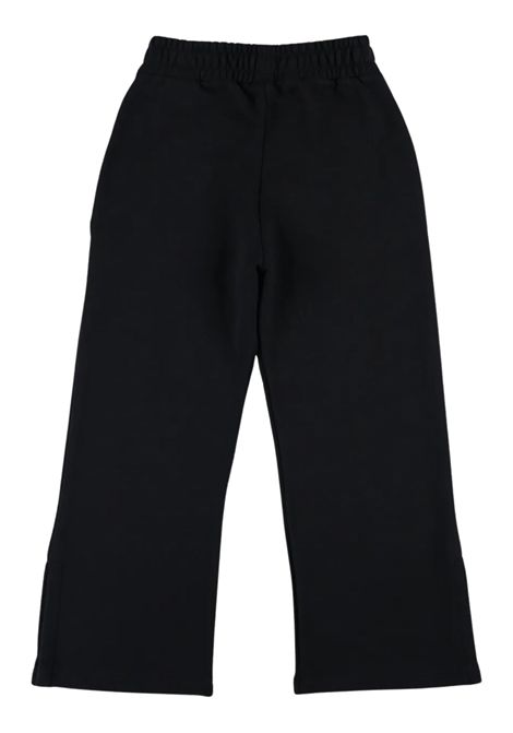 Black cotton trousers for girls OFF WHITE | OGCH00AF25FLE/CENERO