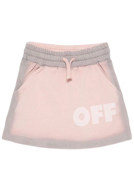 Gonna bambina rosa in cotone OFF WHITE | OGCK002F25/CEROSA