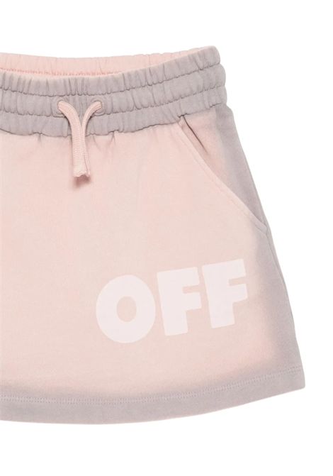 Gonna bambina rosa in cotone OFF WHITE | OGCK002F25/CEROSA