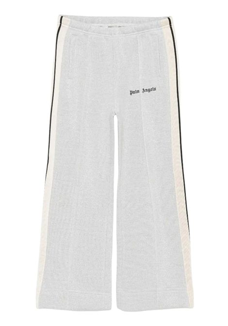 Pantalone bambina grigio con glitter PALM ANGELS | PGCJ006F25/CEGRIGIO