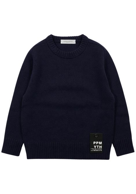 Magione neonato blu in lana Paolo Pecora | PP2767/SUBLU