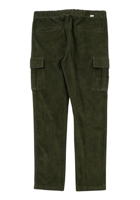 Green cotton trousers for children Paolo Pecora | PP3147/SUVERDE