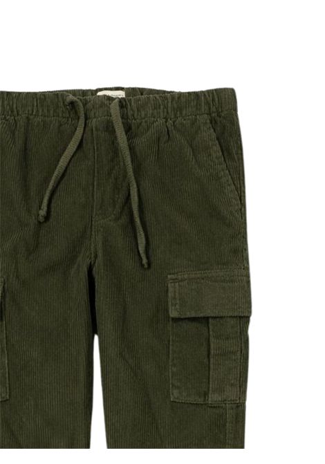 Green cotton trousers for children Paolo Pecora | PP3147/SUVERDE