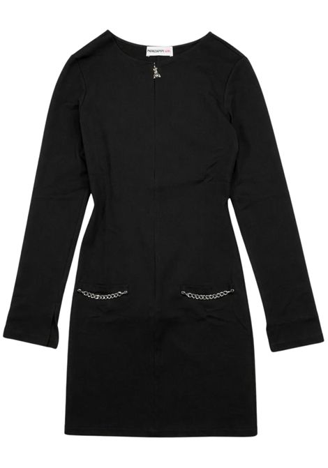 Abito bambina nero in viscosa Patrizia Pepe | 7A0566/MANERO