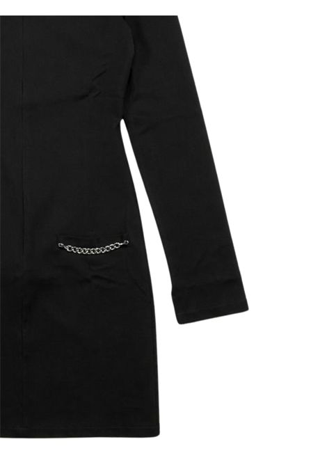 Abito bambina nero in viscosa Patrizia Pepe | 7A0566/MANERO