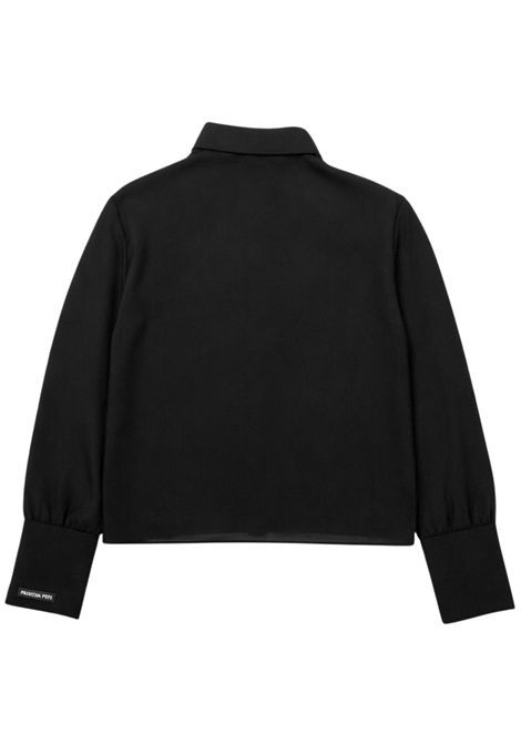 Camicia bambina nera in velo Patrizia Pepe | 7C0271/MANERO